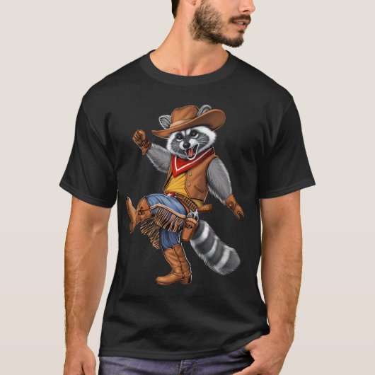 Wasbeer Cowboy T-shirt (Voorkant)