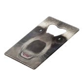 Wasbeer Creditkaart Flessenopener (Achterkant Gekanteld)