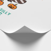 Wasbeer Dansende Halloween Pompoen Feest Cadeaupapier (Hoek)