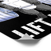 Wasbeer Deadlift Bodybuilding Garbage Animal Gym F Poster (Hoek)