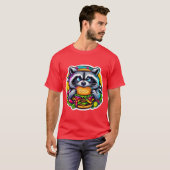 WASBEER DIE CHEESEBURGER EET 3 T-SHIRT (Voorkant volledig)
