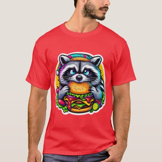 WASBEER DIE CHEESEBURGER EET 3 T-SHIRT (Voorkant)