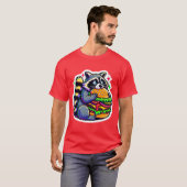 WASBEER DIE CHEESEBURGER EET 5 T-SHIRT (Voorkant volledig)