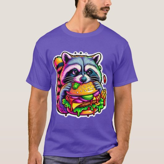 WASBEER DIE CHEESEBURGER EET 8 T-SHIRT (Voorkant)