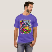 WASBEER DIE CHEESEBURGER EET 8 T-SHIRT (Voorkant volledig)