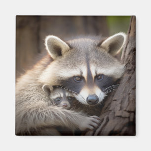 Wasbeer Dier Wilde Schoonheid Vrijheid Wilderness Magneet
