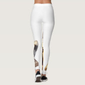 Wasbeer drinkt ijskoude koffie leggings (Achterkant)