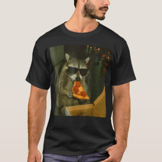 Wasbeer Eet Pizza Dier T-shirt