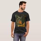 Wasbeer Eet Pizza Dier T-shirt (Voorkant volledig)