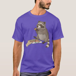 Wasbeer eet pizza t-shirt