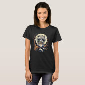 Wasbeer eet Ramen Noedels Grappig T-shirt (Voorkant volledig)