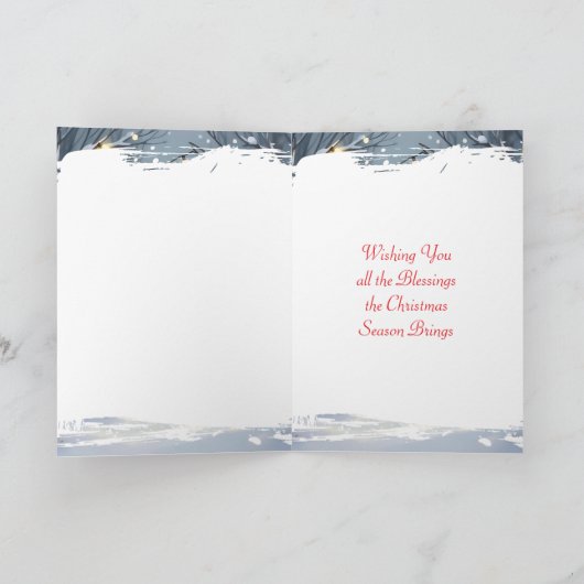 Wasbeer en eekhoorn hangen kerstverlichting feestdagen kaart (Binnen)