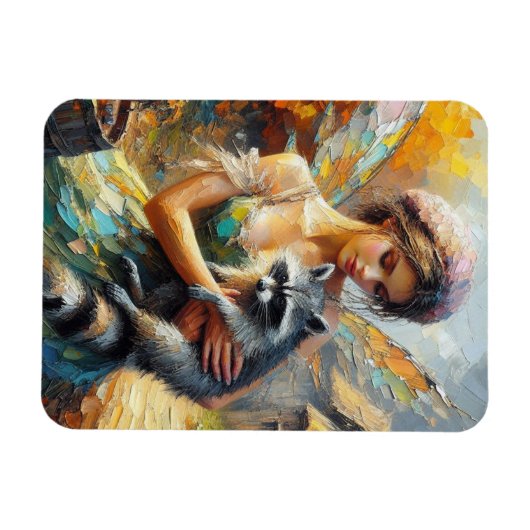 Wasbeer en een fee magneet (Horizontaal)