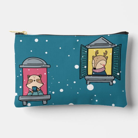 Wasbeer en rendier bij de ramen etui (Voorkant)