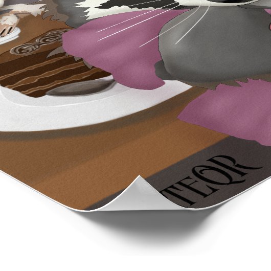 Wasbeer feestje. poster (Hoek)