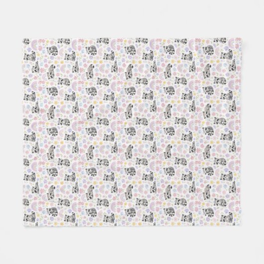 Wasbeer Fleece Deken (Voorkant (Horizontaal))