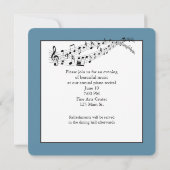 Wasbeer geeft een piano recital in het bos kaart (Achterkant)