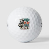 Wasbeer Grappige Introvert Humor Golfballen (Voorkant)