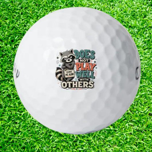 Wasbeer Grappige Introvert Humor Golfballen