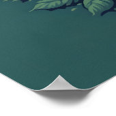 wasbeer groene flora. poster (Hoek)