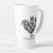 Wasbeer Haan Latte Mok Grappig Sarcasme Cadeau (Rechterhoek)