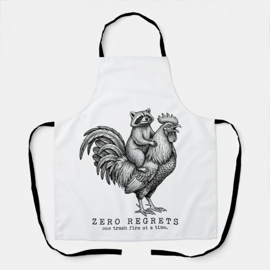 Wasbeer Haan Schort Grappig Vintage Cadeau (Voorkant)