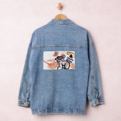 Wasbeer herfst zonsondergang leuk denim jacket (Hangar)