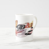 Wasbeer herfstzonsondergang porselein kop (Voorkant rechts)