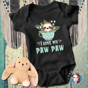Wasbeer Ik hou van mijn Paw Paw Romper