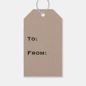 Wasbeer in boomholte cadeaulabel (Achterkant)