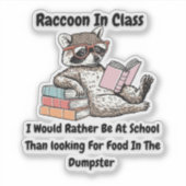 Wasbeer in de klas sticker (Voorkant)