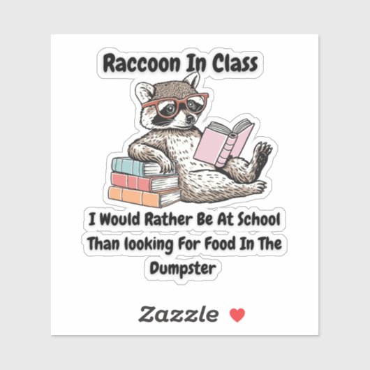 Wasbeer in de klas sticker (Vel)