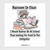 Wasbeer in de klas sticker (Vel)