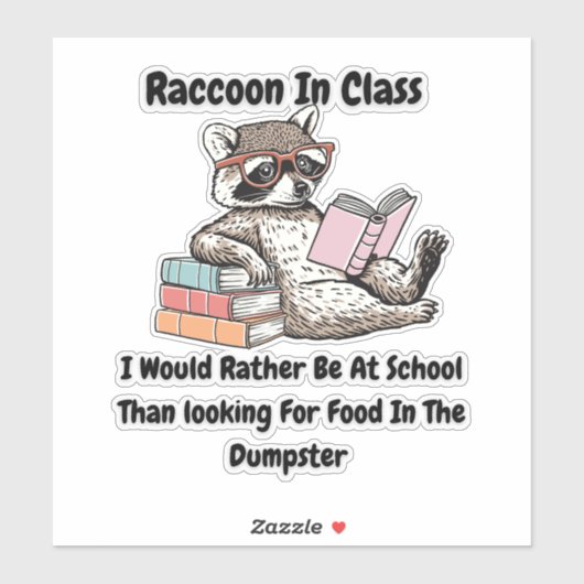 Wasbeer in de klas sticker (Vel)