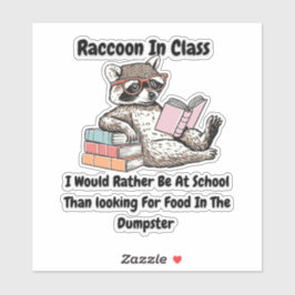 Wasbeer in de klas sticker