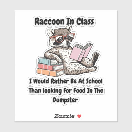 Wasbeer in de klas sticker (Vel)