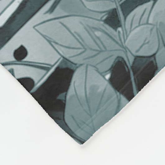 Wasbeer in Forest Clearing Fleece Deken (Hoek)