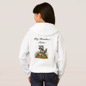 Wasbeer in herfstbladeren Sibling Sweatshirt (Achterkant volledig)