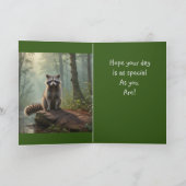 Wasbeer in het bos kaart (Binnen)