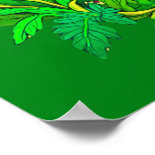 Wasbeer in het midden van Wildflower Garden Poster (Hoek)