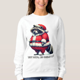 Wasbeer in Santa-pak deelt feestvreugde Trui