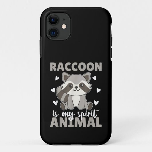 Wasbeer Is Mijn Geestdier Cute Wasbeer Case-Mate iPhone Case (Achterkant)