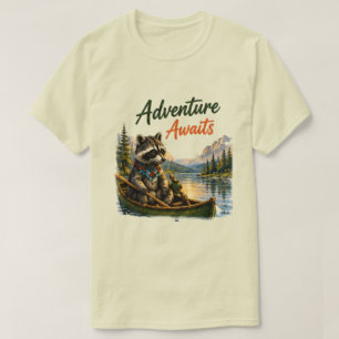 Wasbeer Kamperen Avontuur Wacht Buiten T-shirt