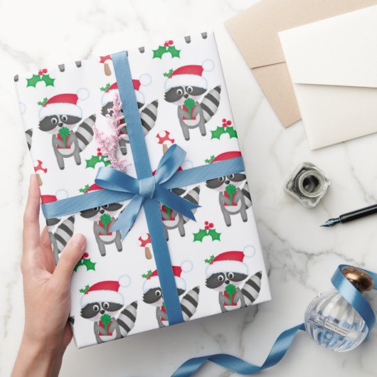 Wasbeer Kerst Inpakpapier (Geschenken)