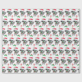 Wasbeer Kerst Inpakpapier (Vlak)