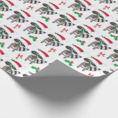 Wasbeer Kerst Inpakpapier (Hoek)