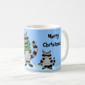 Wasbeer Kerst Scene Koffiemok (Voorkant rechts)