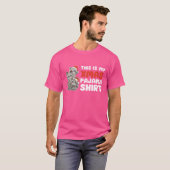 Wasbeer Kerstboom Kerstpyjama meisje T-shirt (Voorkant volledig)