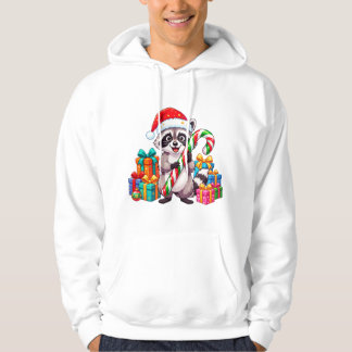 Wasbeer Kerstman met Suikerstok Hoodie