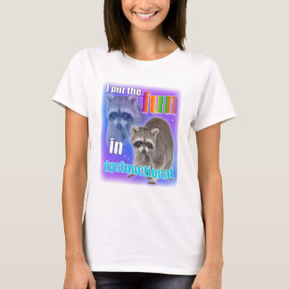 Wasbeer-meme: ik stop de pret in disfunctioneel t-shirt